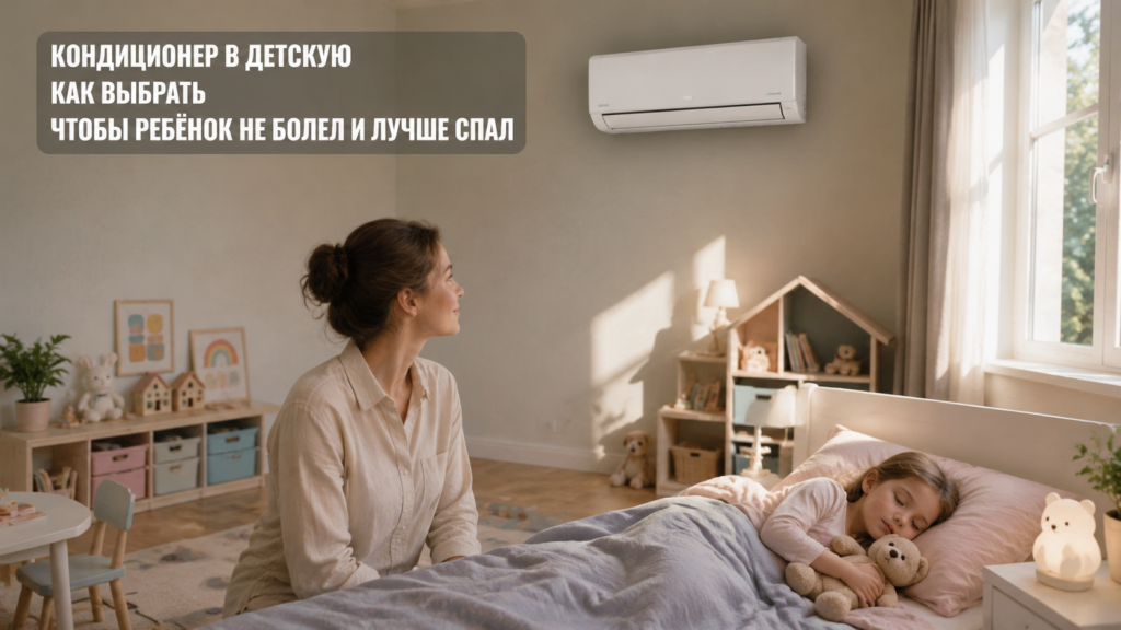 Кондиционер в детской комнате для здоровья и сна ребенка