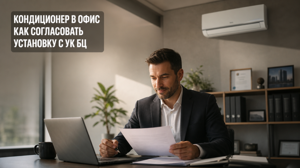 Установка кондиционера в офисном здании, согласование с управляющей компанией БЦ
