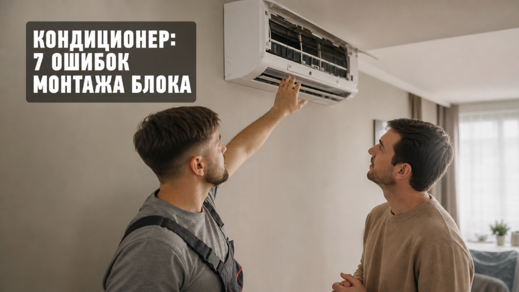 Ошибки монтажа кондиционера, которые приводят к поломке