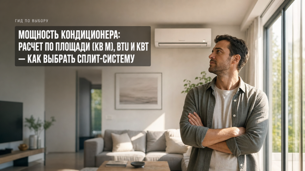 Мощность кондиционера, расчет по площади, советы по выбору сплит-системы