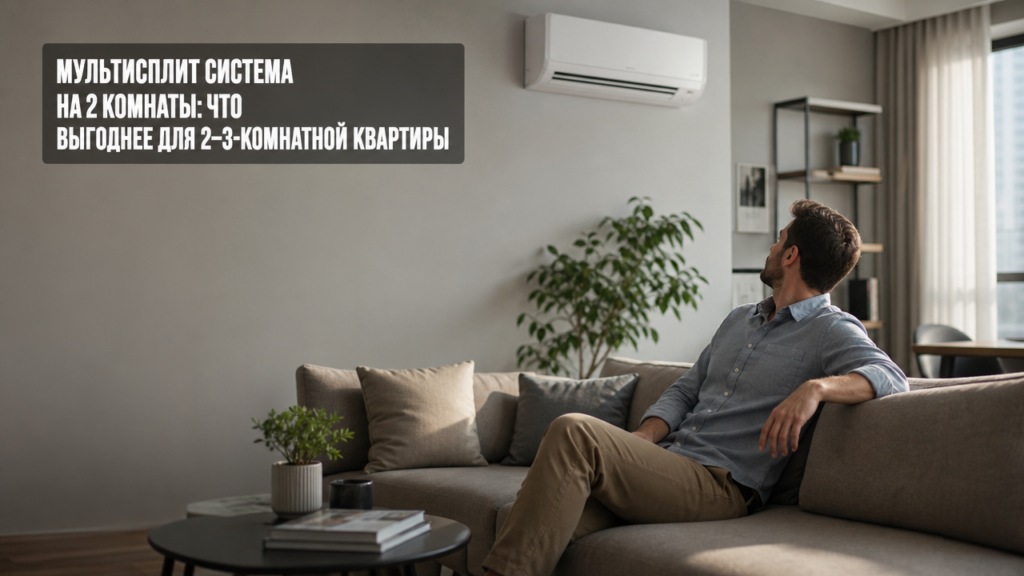 Установка мультисплит системы на 2 комнаты в квартире