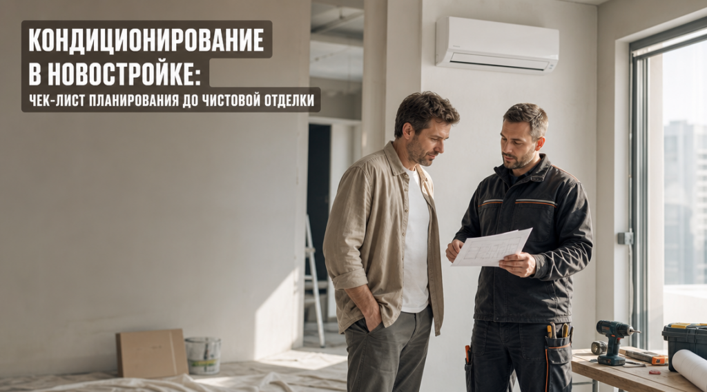 Чек-лист по кондиционированию в новостройке до чистовой отделки