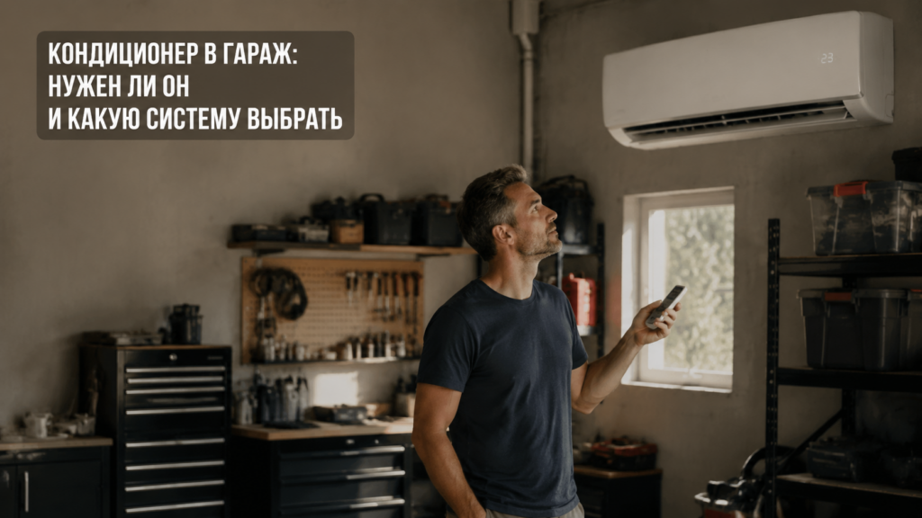 Кондиционер в гараже для обогрева и охлаждения воздуха