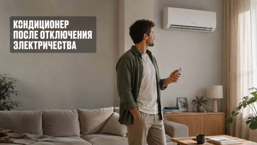 перезапуск кондиционера после отключения электроэнергии