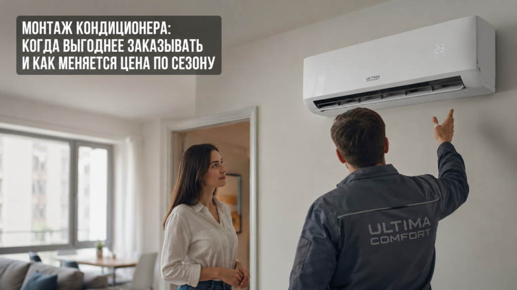 Монтаж кондиционера, советы по выбору компании и сезонные цены