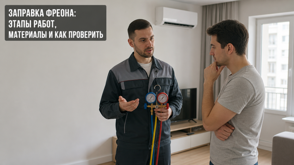 Заправка фреона в кондиционере, этапы работы и проверка нормы